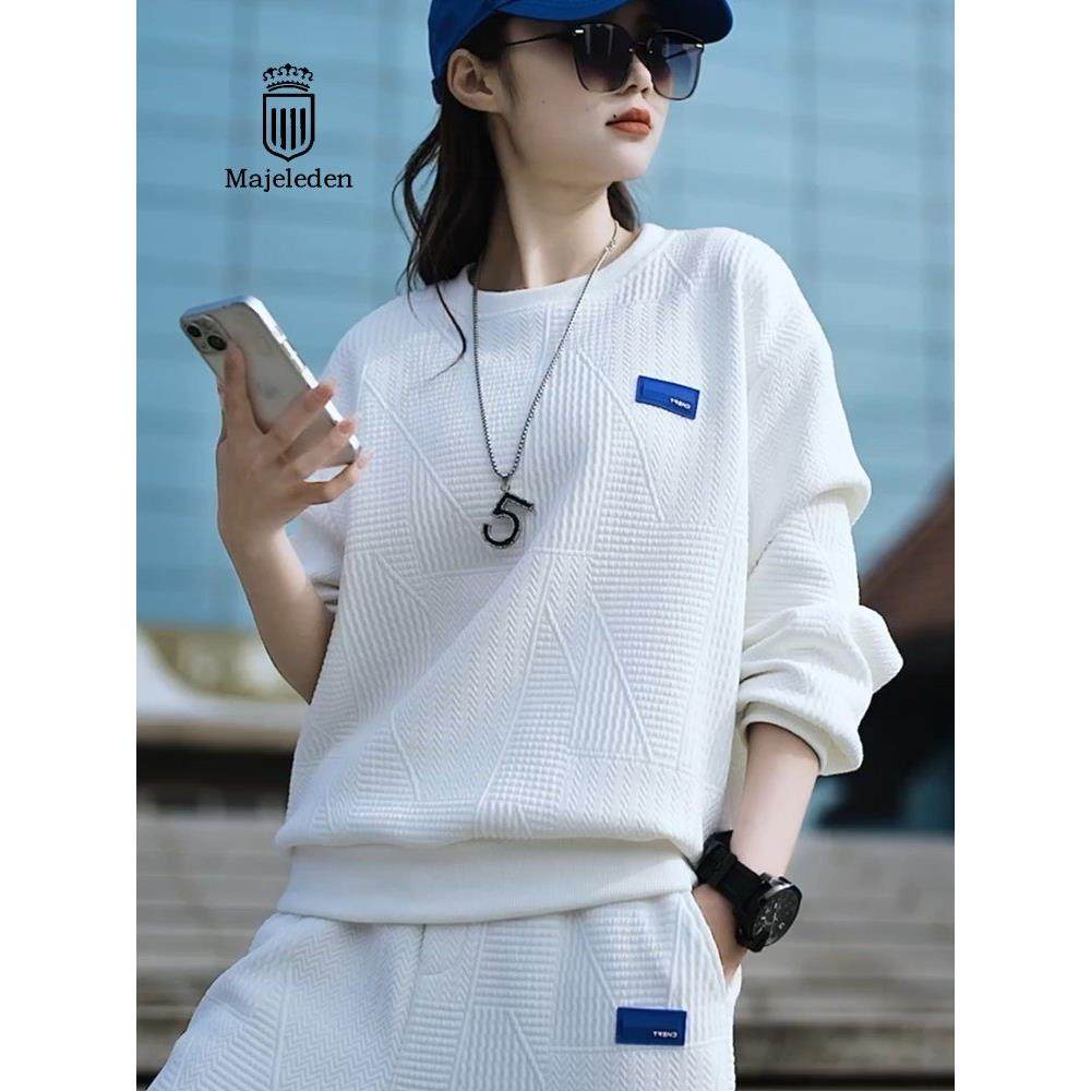 正品2025秋新款高端品牌休闲运动套装女高级感时尚减龄卫衣两件套