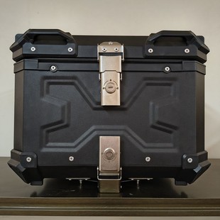 电动车一体后尾箱AYAY铝合金尾箱摩托车45L/55升后备箱大容量外卖