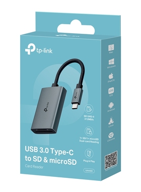 TP-Link读卡器转接器UA430/440/520/C USB3.0/Type-C读SD/microSD