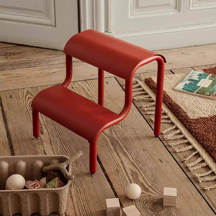 北欧现代简约小凳子脚踏凳阶梯凳边几矮凳客厅多功能置物架小椅子