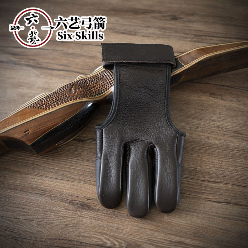 PawGear 射箭护指美国进口纯袋鼠皮美猎传统射击手套加厚弓箭护指
