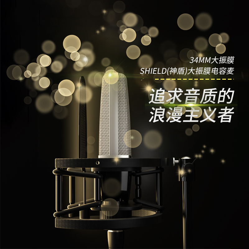 艾肯有直播专用录音心型指向