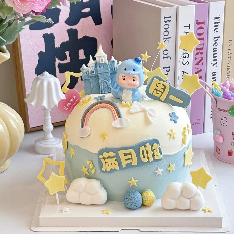 树脂蛇宝宝摆件男孩女孩生日