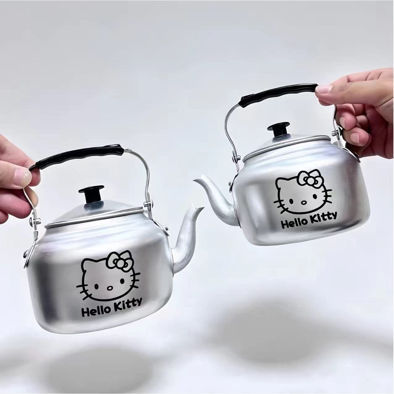 热门复古银色铝合金水吊子奶茶壶烧水壶蛋糕盆草莓生日蛋糕装饰