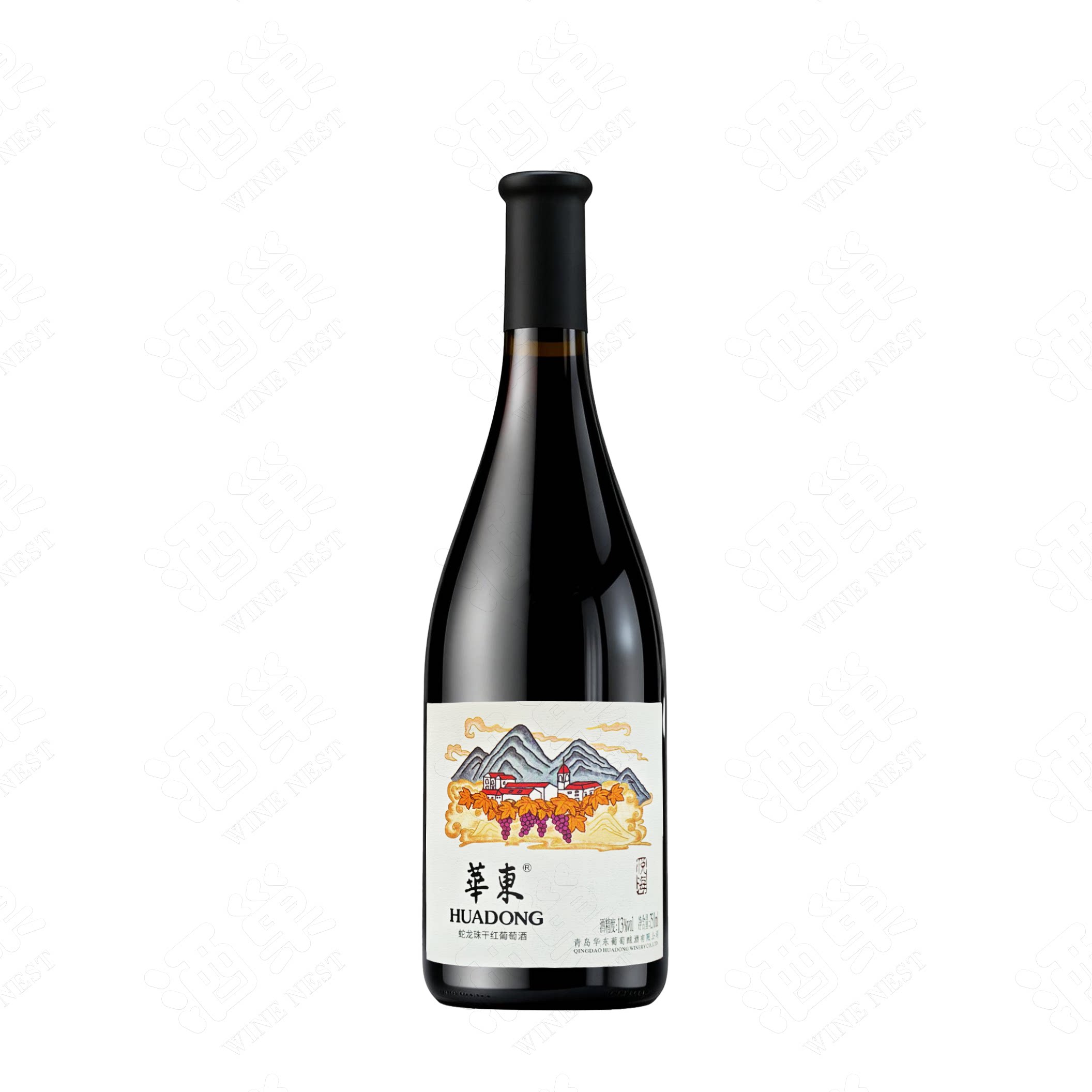 青岛华东蛇龙珠干红葡萄酒13度 750ml 国产葡萄酒