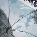 氧气小鱼透明伞原创加大8骨学生双人抗风男ins晴雨两用女长柄伞