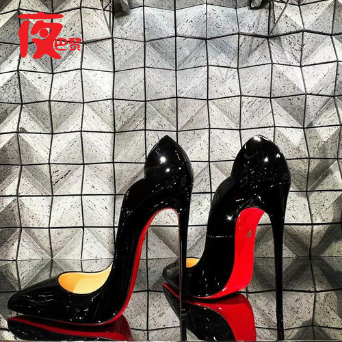 高跟鞋夜巴黎浅口法式hotchick