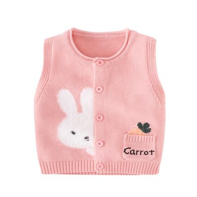 女童马甲2025春秋新毛衣针织外套