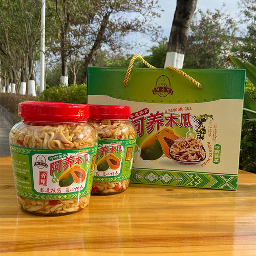 蒙山特产阿养木瓜丝香辣下饭菜
