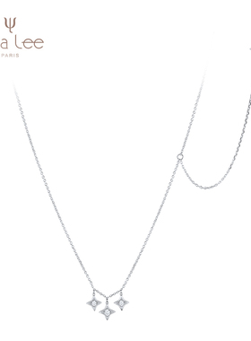 法国Elsa Lee  星愿项链E18W5001CZ 项链连耳环
