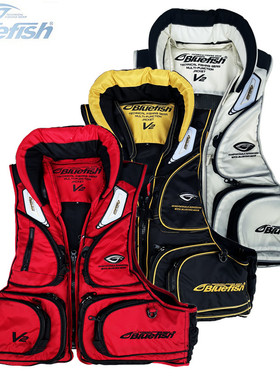 韩国蓝鱼Bluefish矶钓背心成人海钓救生衣可拆卸钓鱼服马甲BLV-07