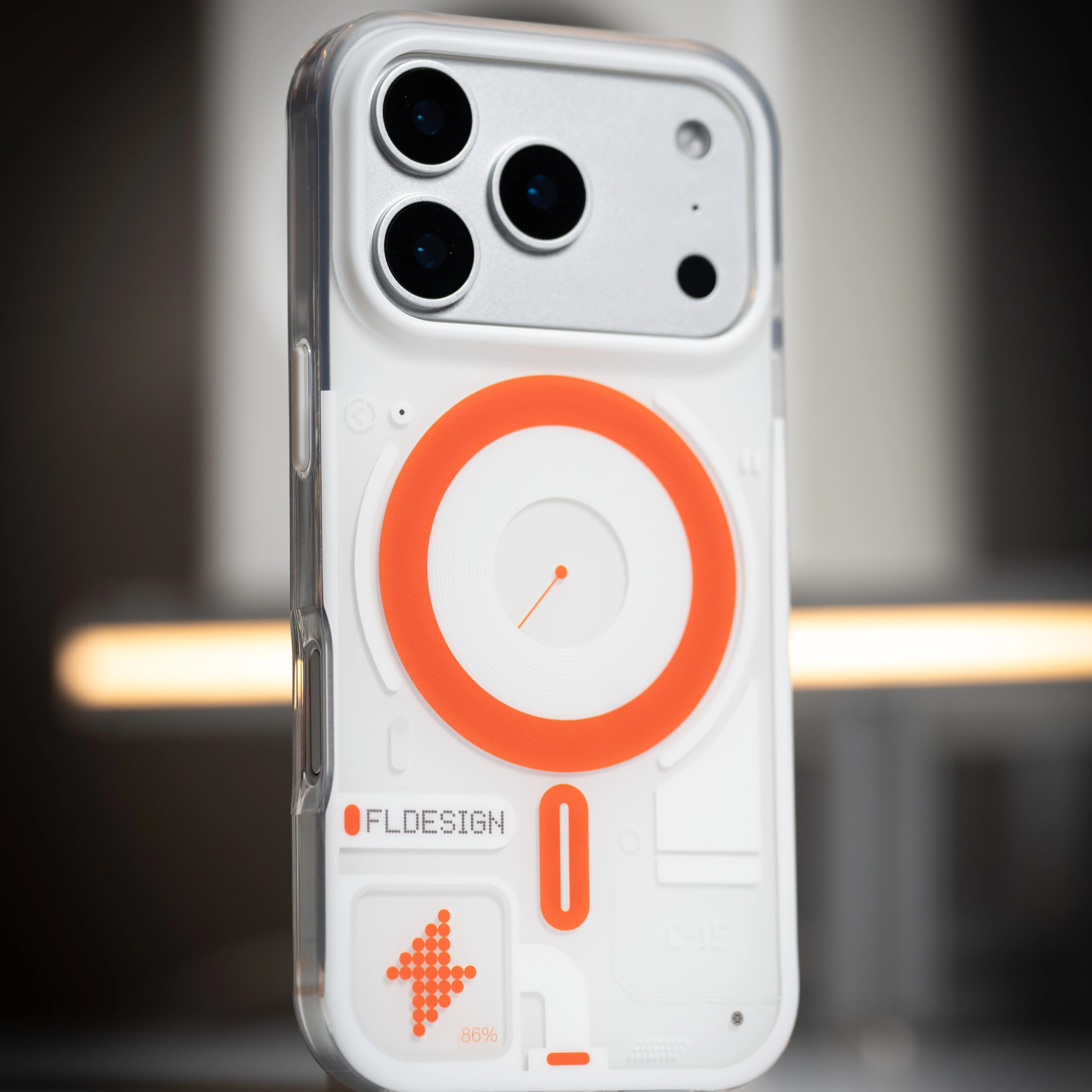 适配iPhone17Pro系列原创科技风双层磁吸手机壳