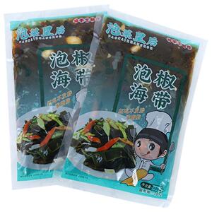 泡菜皇后泡椒海带长裙即食酸辣海带裙菜汤好吃的下饭菜高级零食