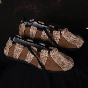 戏曲样板戏草鞋男女古装戏船夫鞋古装影视指导员红军郭建光稻草鞋