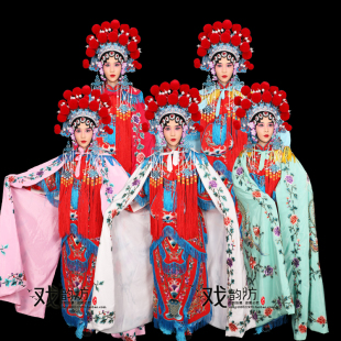 戏曲戏剧演出服装霸王别姬花旦斗篷虞姬斗篷女绣凤斗篷贵妃披风