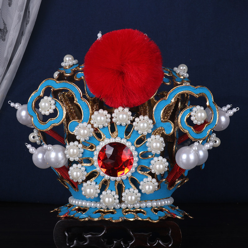 戏曲贾宝玉头饰美猴王云朵紫金冠京剧头盔太子顶齐天大圣孙悟空帽