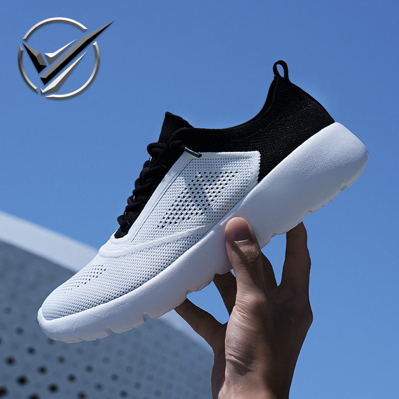 轻便飞织透气休闲运动跑步鞋情侣网面跨境户外作业男鞋旅游鞋代发