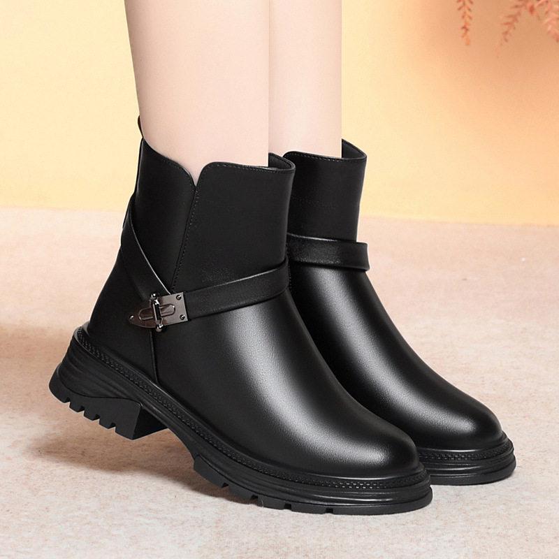 2025真皮鞋冬季加绒皮鞋软皮羊毛短靴女中年大码女鞋中老年老,运动鞋new,运动休闲鞋,淘宝优惠券,粉丝福利购,淘宝优惠卷