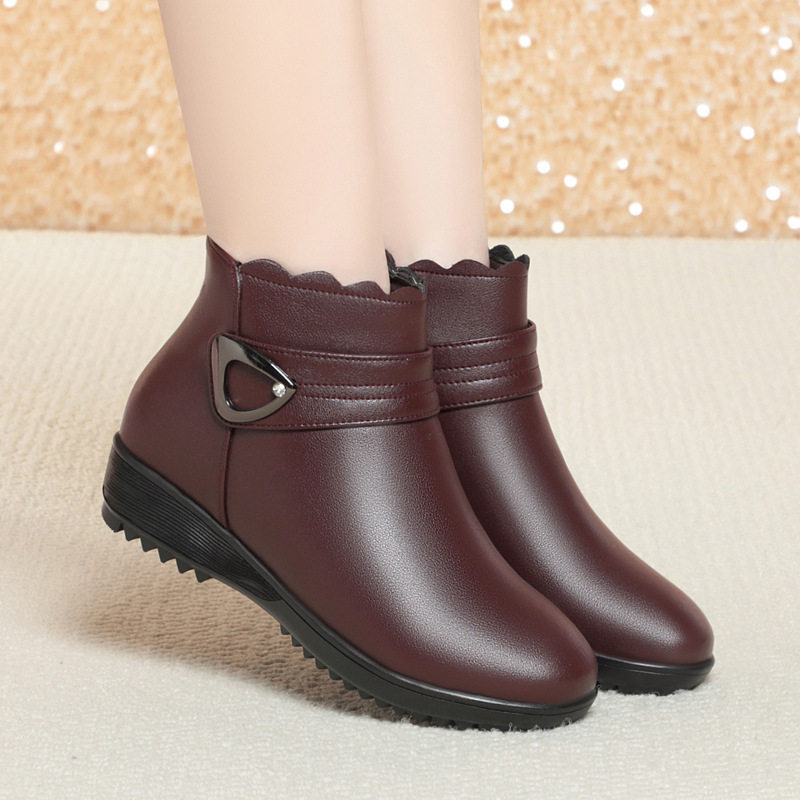 妈妈鞋棉鞋女冬加绒加厚老人保暖鞋雪地靴真皮平底防滑中老年短靴,运动鞋new,运动休闲鞋,淘宝优惠券,粉丝福利购,淘宝优惠卷