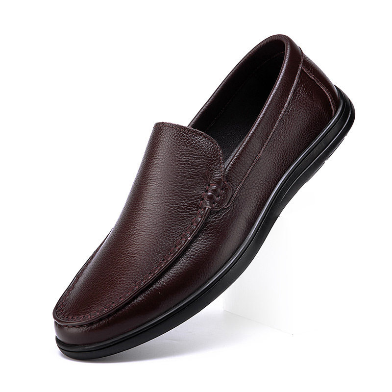 头层牛皮男鞋真皮休闲百搭软底套脚驾车鞋大码男一皮鞋轻便软底,运动鞋new,运动休闲鞋,淘宝优惠券,粉丝福利购,淘宝优惠卷