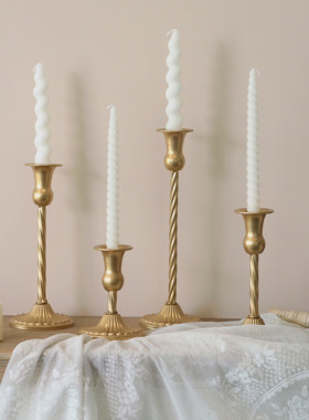 法式复古烛台摆件轻奢风蜡烛台