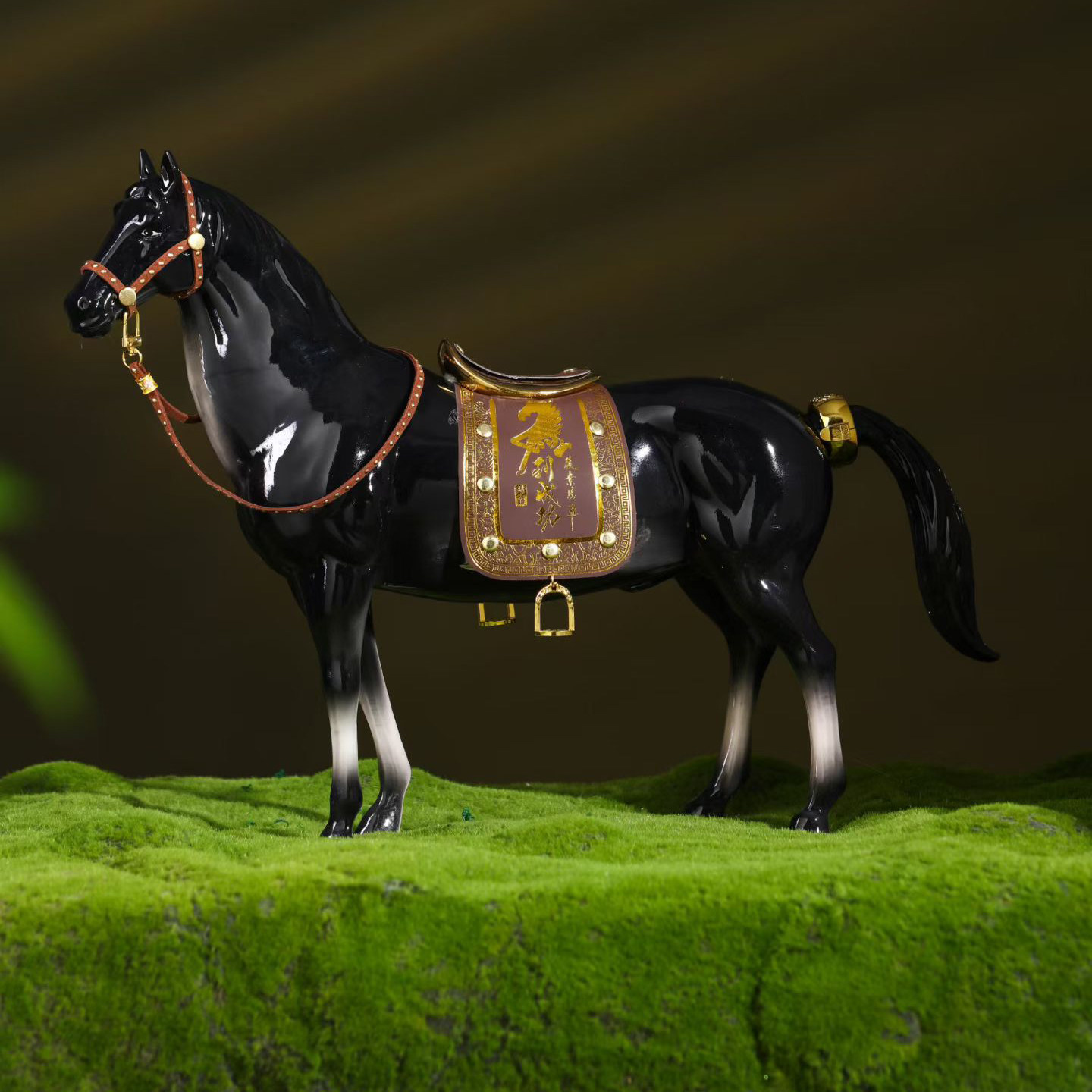 景德镇仿古珐琅彩生肖陶瓷酒瓶 五斤装马到成功密封酒坛5斤白酒壶