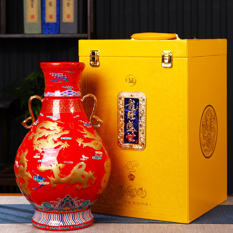 景德镇仿古密封性好陶瓷酒瓶
