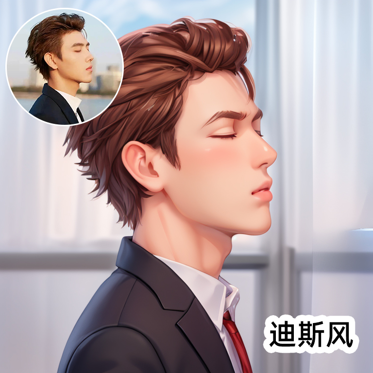 卡通头像AI绘画真人照转3D手绘