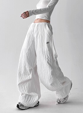 MDCW STUDIO肌理感工装裤女2026春秋新款辣妹速干舞蹈阔腿休闲裤