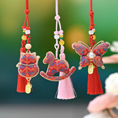 2026民族文创壮锦包挂马年招财猫挂件 壮族礼物送礼纪念品小礼品