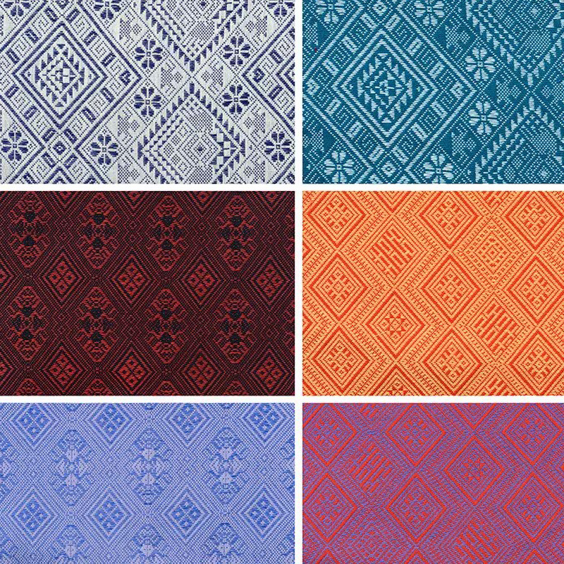 广西民族特色 壮族壮锦布料 蟒龙图面料180cm宽布料会议装修用料