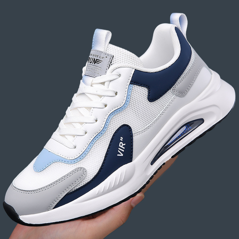 男鞋2025夏季运动休闲鞋子男潮流百搭透气网面鞋时尚青年户外跑步