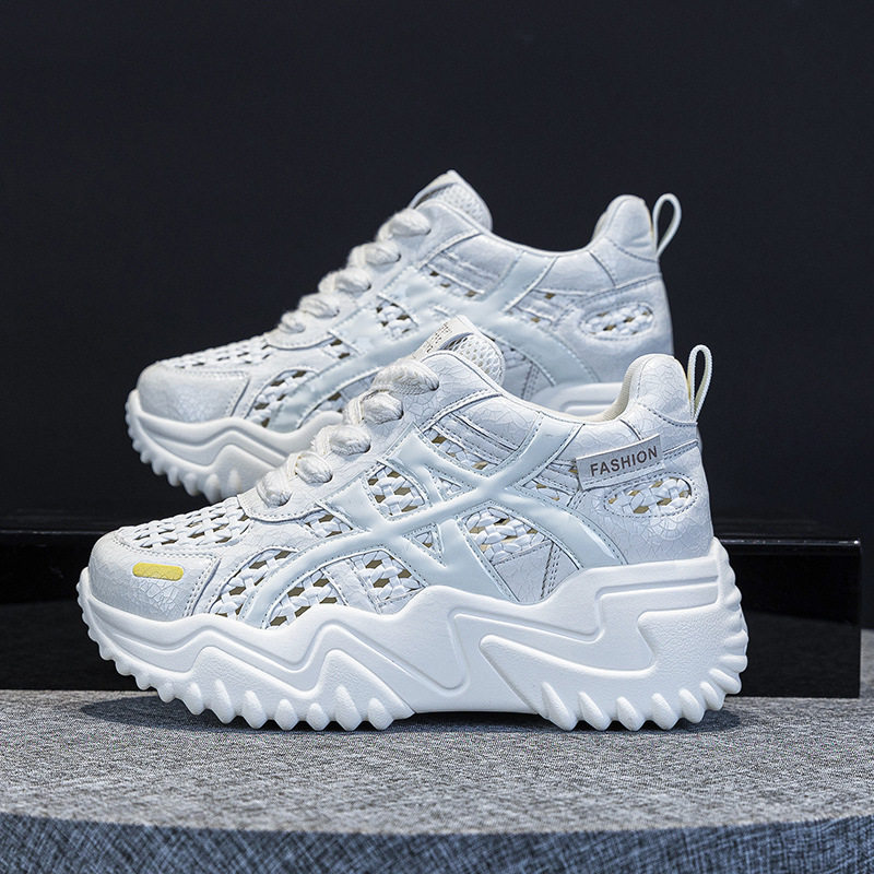 夏季学生跑步运动厚底增高休闲街拍阿甘鞋韩版新款老爹鞋女鞋