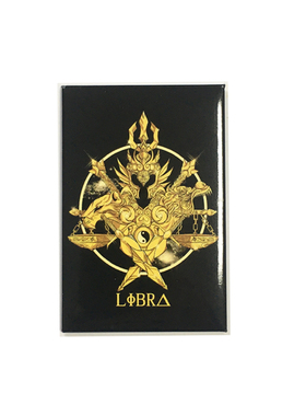 以火攻火 自制 圣斗士星矢 天秤星座 金属冰箱贴磁性贴 留言贴