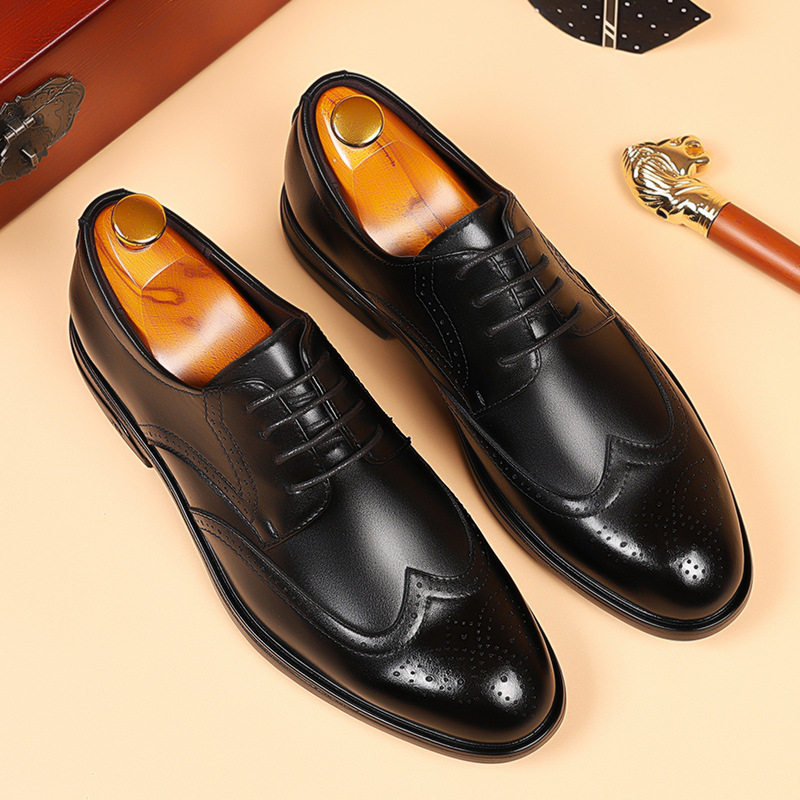 2025新款真皮男鞋布洛克雕花商务正装皮鞋青年约会小白鞋结婚新郎,运动鞋new,运动休闲鞋,淘宝优惠券,粉丝福利购,淘宝优惠卷