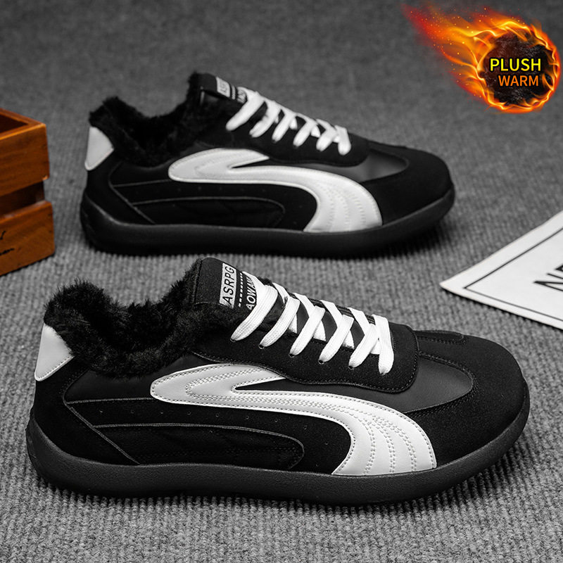 板鞋男款2025冬季新款男士上班开车棉鞋户外加绒保暖运动平板潮鞋,运动鞋new,运动休闲鞋,淘宝优惠券,粉丝福利购,淘宝优惠卷