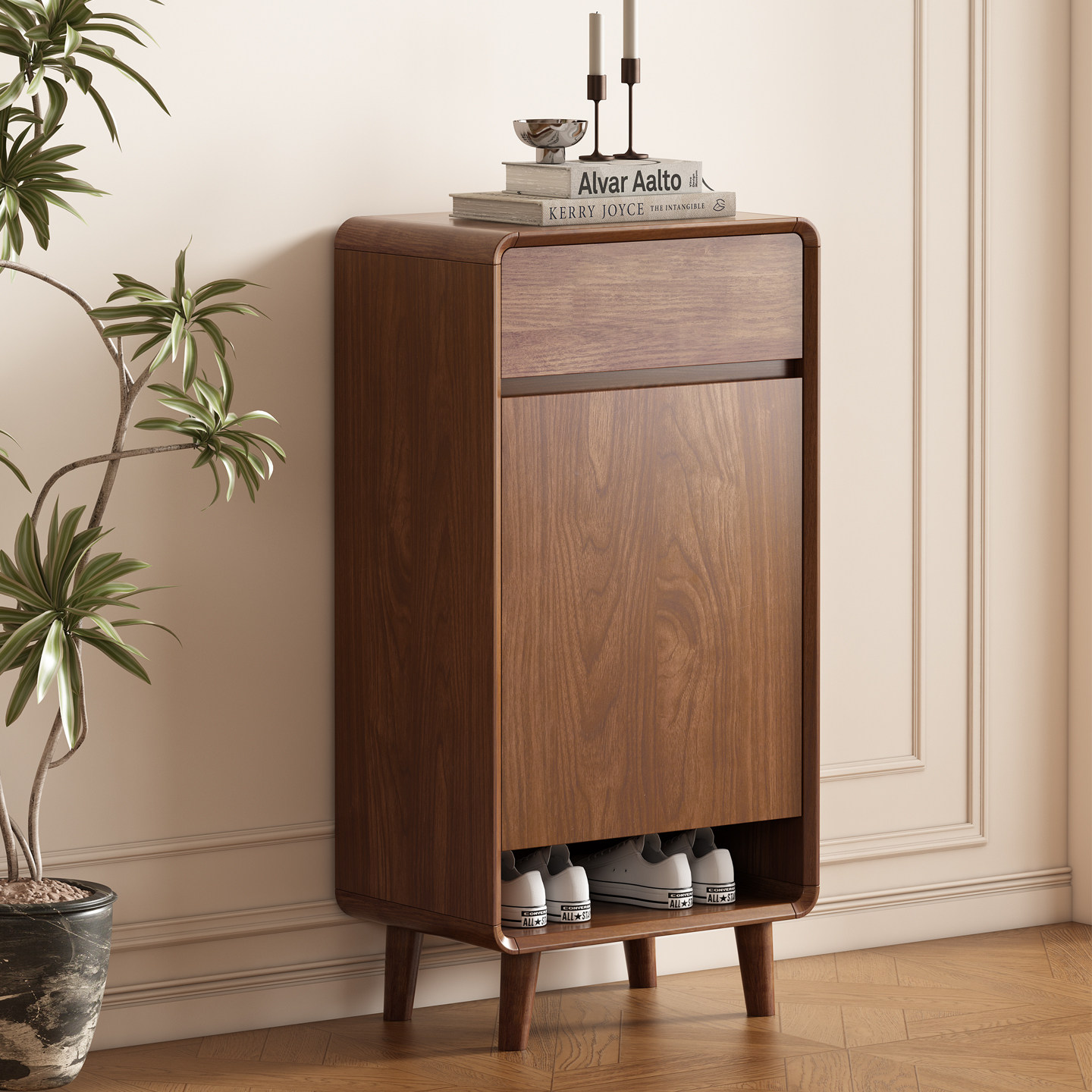 入户鞋柜家用门口实木小鞋柜新款玄关柜窄小户型收纳储物一体靠墙,住宅家具,鞋柜,淘宝优惠券,粉丝福利购,淘宝优惠卷