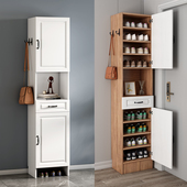 入户鞋 多功能储物柜收纳柜 柜家用门口门厅柜小户型窄柜高一体立式