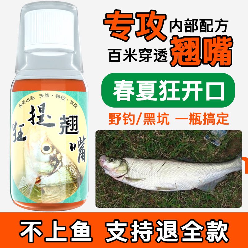 翘嘴小药钓鱼小药四季野钓黑坑钓大翘嘴白条专用饵料诱鱼食剂大全