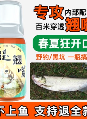 翘嘴小药钓鱼小药四季野钓黑坑钓大翘嘴白条专用饵料诱鱼食剂大全
