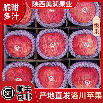 苹果新鲜当季整箱陕西洛川红富士