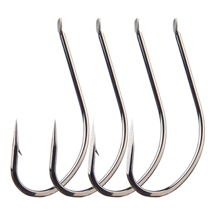 瑞美人手研破鳞刀锋尖丸世鱼钩长柄歪嘴有倒刺无刺抖鱼刀锋锚鱼钩