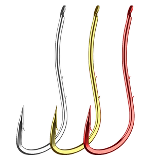 瑞美人长柄双背刺付流线鱼钩散装有刺海钓沙尖黑鲷嘉鱼海鲋鲈鱼钩