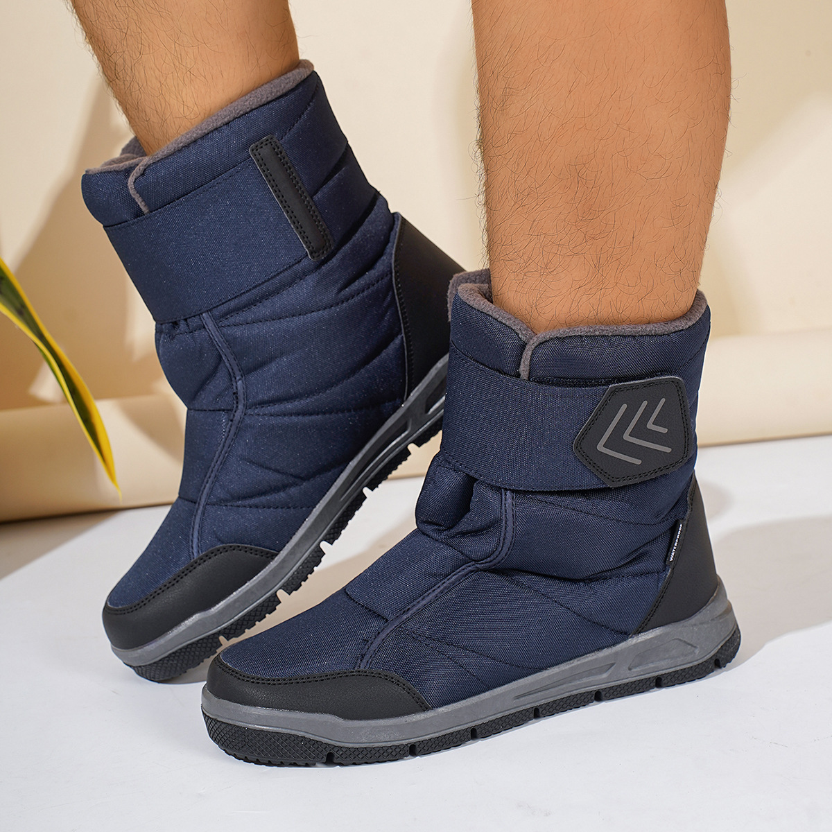 跨境女鞋东北冬季加绒保暖雪地靴女雪地鞋低筒棉鞋厚底情侣短靴子