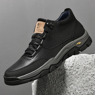 跨境大码男鞋46 47 48 49 50码户外鞋男士真皮软底登山工装鞋外贸