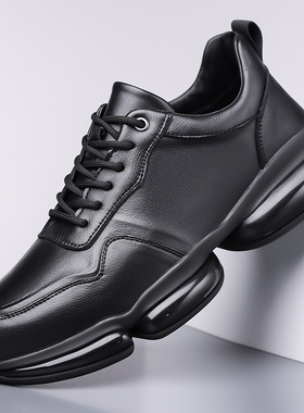 新款运动舒适板鞋系列增高防水防滑舒适百搭男鞋套脚BV同款