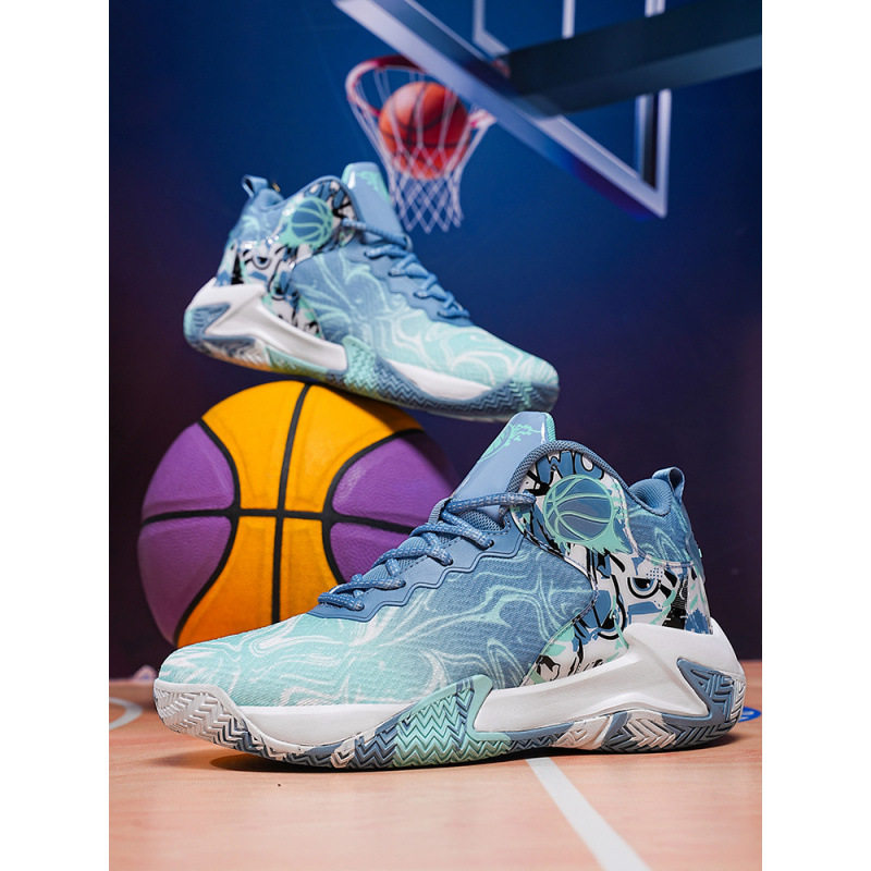 秋季款大码48码篮球鞋实战运动跑步鞋男青少年学生防滑摩擦有声音