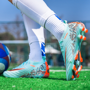 透气中小学生训练球鞋刺客足球鞋16男款tf碎钉儿童FG长钉男童成人