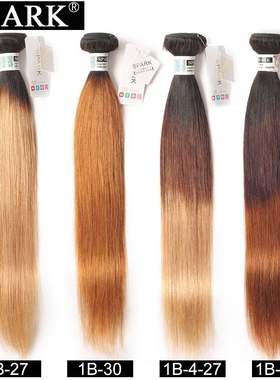 Straight Hair Bundles T1B/27 T1B/4/30 Ombre  Color T色发条