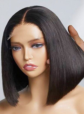 DD Bone Straight Human Hair Wigs真人发humanhairwig前蕾丝假发